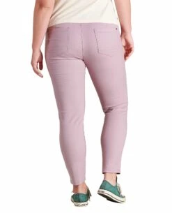 Earthworks Ankle Pant - Women's -Toad&Co Shop 1035988640 ToadAndCo EarthworksAnklePant FadedLilac Wmns Rear
