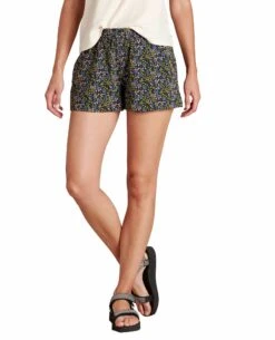 Sunkissed Pull-On Short - Women's 8 Sunkissed Pull-On Short - Women's -Toad&Co Shop 1035988792 ToadAndCo SunkissedPullOnShort BlackStarPrint Wmns Front