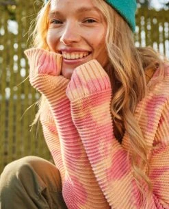 Bianca Crew Cardigan -Toad&Co Shop T1001303 Taffy Tie Dye 4