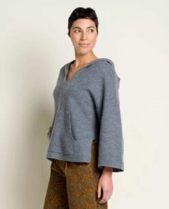 Heartfelt Poncho -Toad&Co Shop T1001308 Charcoal Heather 3