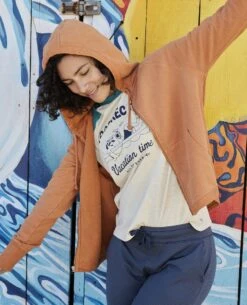 Women's Epiq Zip Hoodie 7 Women's Epiq Zip Hoodie -Toad&Co Shop T1081903 HAZEL 4