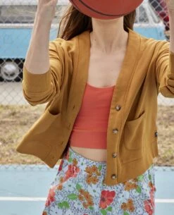 Hemp Daybreaker Cardi -Toad&Co Shop T1082301 KELP 3