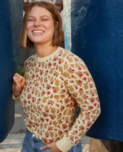 Foothill Long Sleeve Crew -Toad&Co Shop T1241009 Barley Floral Print 7