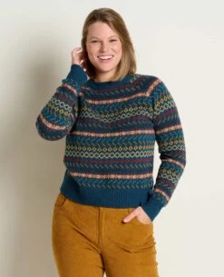 Women's Cazadero Crew Sweater -Toad&Co Shop T1241020 Midnight 3