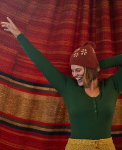 Ponderosa Long Sleeve Bodysuit -Toad&Co Shop T1241304 Pasture 4