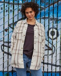 Conifer Shirt Jacket -Toad&Co Shop T1241305 Oatmeal 5