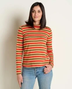 Maisey Long Sleeve T-Neck 6 Maisey Long Sleeve T-Neck -Toad&Co Shop T1241906 Grenadine Stripe 3