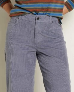 Women's Karuna Cord Wide Leg Pant -Toad&Co Shop T1441102 Storm 3