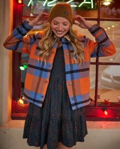 Women's Burntside Trucker Jacket -Toad&Co Shop T1541005 Mandarin 9