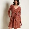 Cue Wrap Long Sleeve Dress