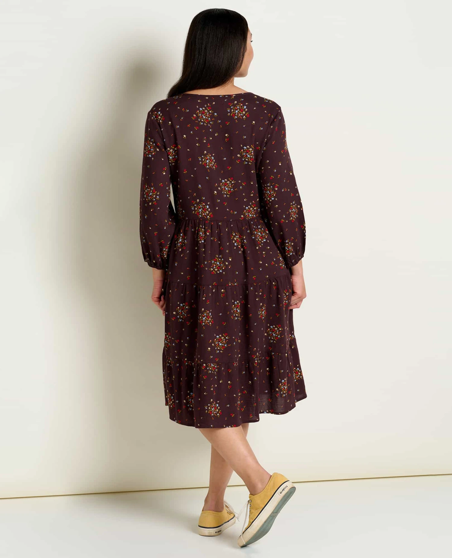 Manzana Tiered Long Sleeve Dress 2 Manzana Tiered Long Sleeve Dress - Image 2