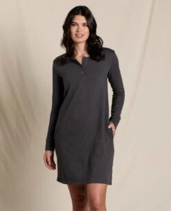 Ponderosa Long Sleeve Dress 7 Ponderosa Long Sleeve Dress -Toad&Co Shop T1781206 Soot 3