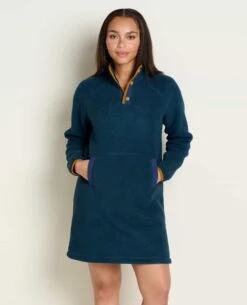 Campo Fleece 1/4 Snap Dress
