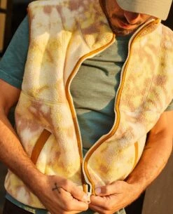Men's Campo Fleece Vest 9 Men's Campo Fleece Vest -Toad&Co Shop T2081302 Barley Tie Dye Print 4