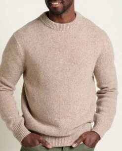 Men's Wilde Crew Sweater -Toad&Co Shop T2231102 Honey Brown 3